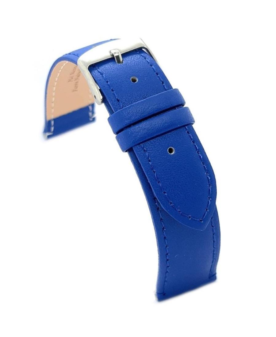 Watch Strap Diloy 304.16.20 Blue Blau 20 mm