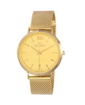 Men Classic Swiss Quartz Analog Watch BISSET BSDE65GIGX05BX Gold color Dial 40mm