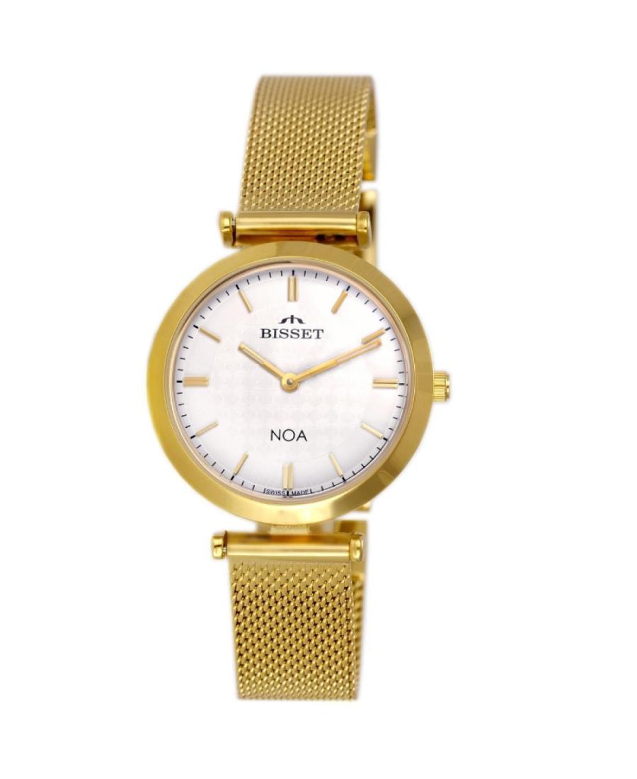 Women Classic Swiss Quartz Analog Watch BISSET BSBE92GISX03BX White Dial