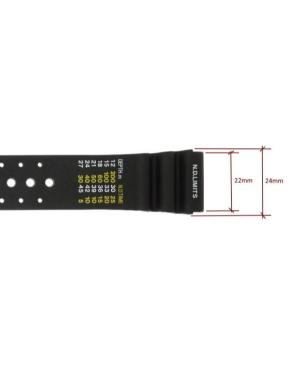 Watch Strap CONDOR PU.285S.01.20.W Black 22 mm Schwarz 20 mm image 2