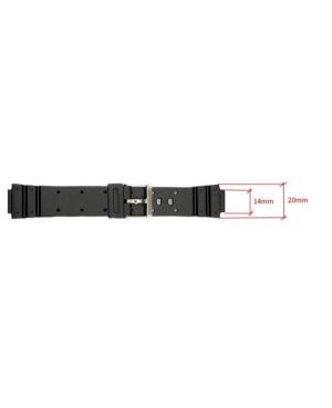 Watch Strap CONDOR P125.01.16.W Black 20 mm Černá 14 mm image 3