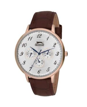 Men Classic Quartz Analog Watch SLAZENGER SL.9.6135.2.02 Silver Dial 44mm