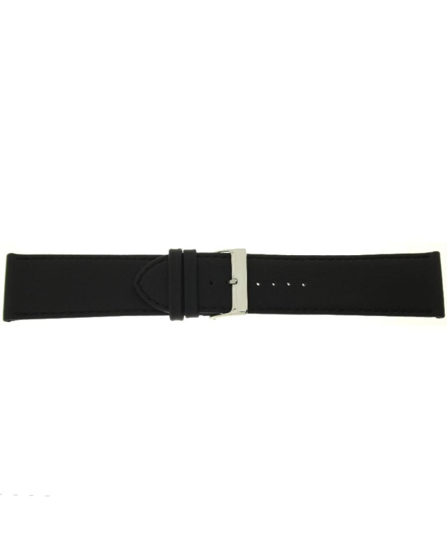 Watch Strap CONDOR 347R.01.26.W Black Schwarz 26 mm