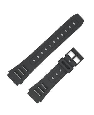 Ремешок для часов Diloy 285K1P Tinka Casio Пластик / Резина 20 мм Чёрный 23 мм