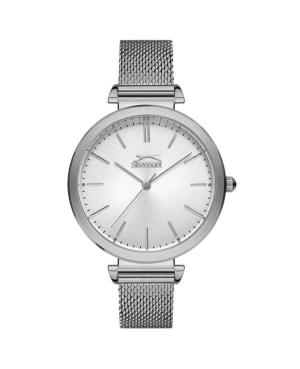 Женские Классические Кварцевые Аналоговый Часы SLAZENGER SL.9.6159.3.06 Серебряного цвета Циферблат 32mm
