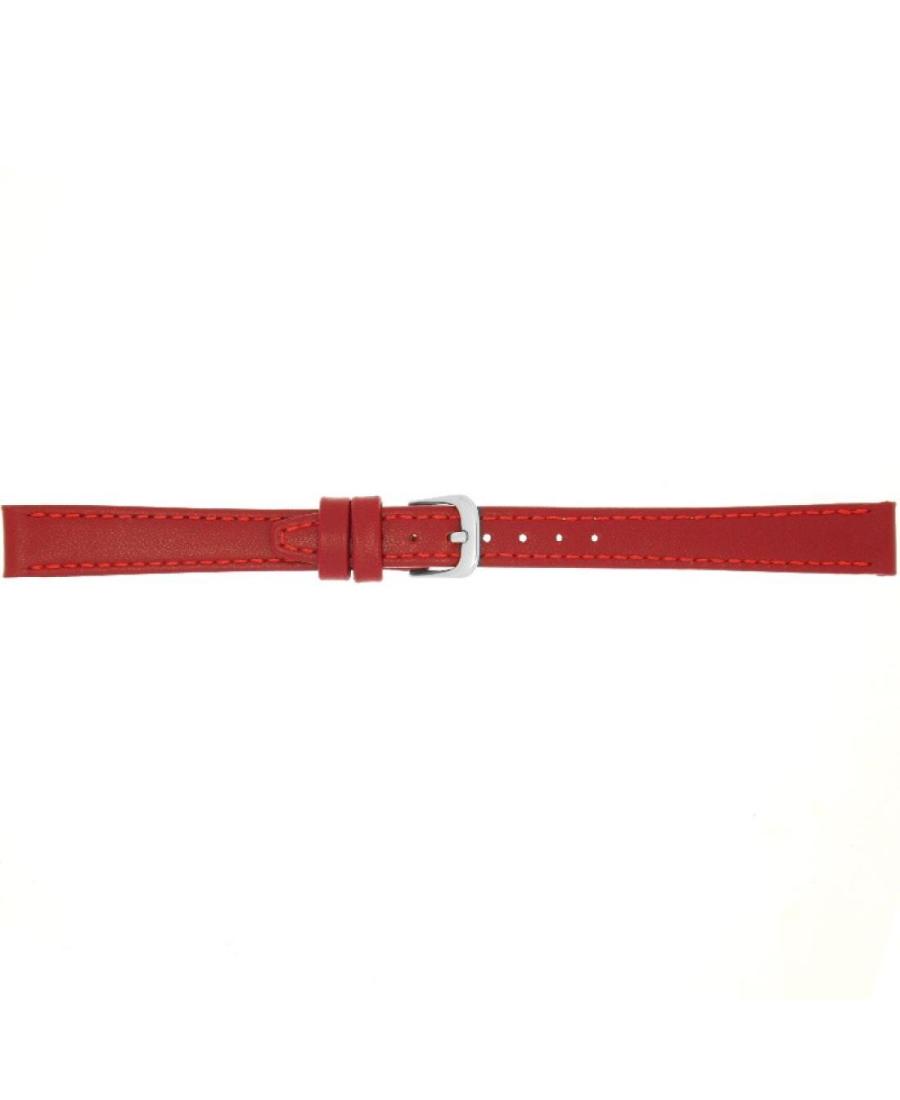 Watch Strap CONDOR Calf Strap 124R.06.14.W Red Raudona 14 mm