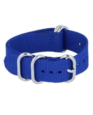Watch Strap Diloy 409.05.20 Blue Textile Blau 20 mm image 2