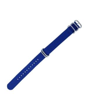 Watch Strap Diloy 409.05.20 Blue Textile Blau 20 mm image 3