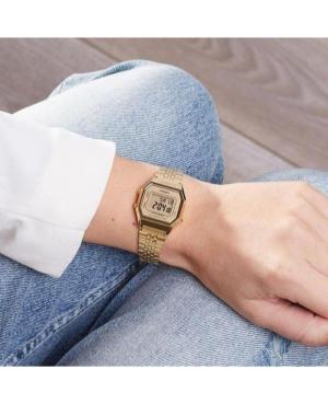 Women Sports Japan Quartz Digital Watch Alarm CASIO LA680WEGA-9ER Golden Dial 28mm image 3