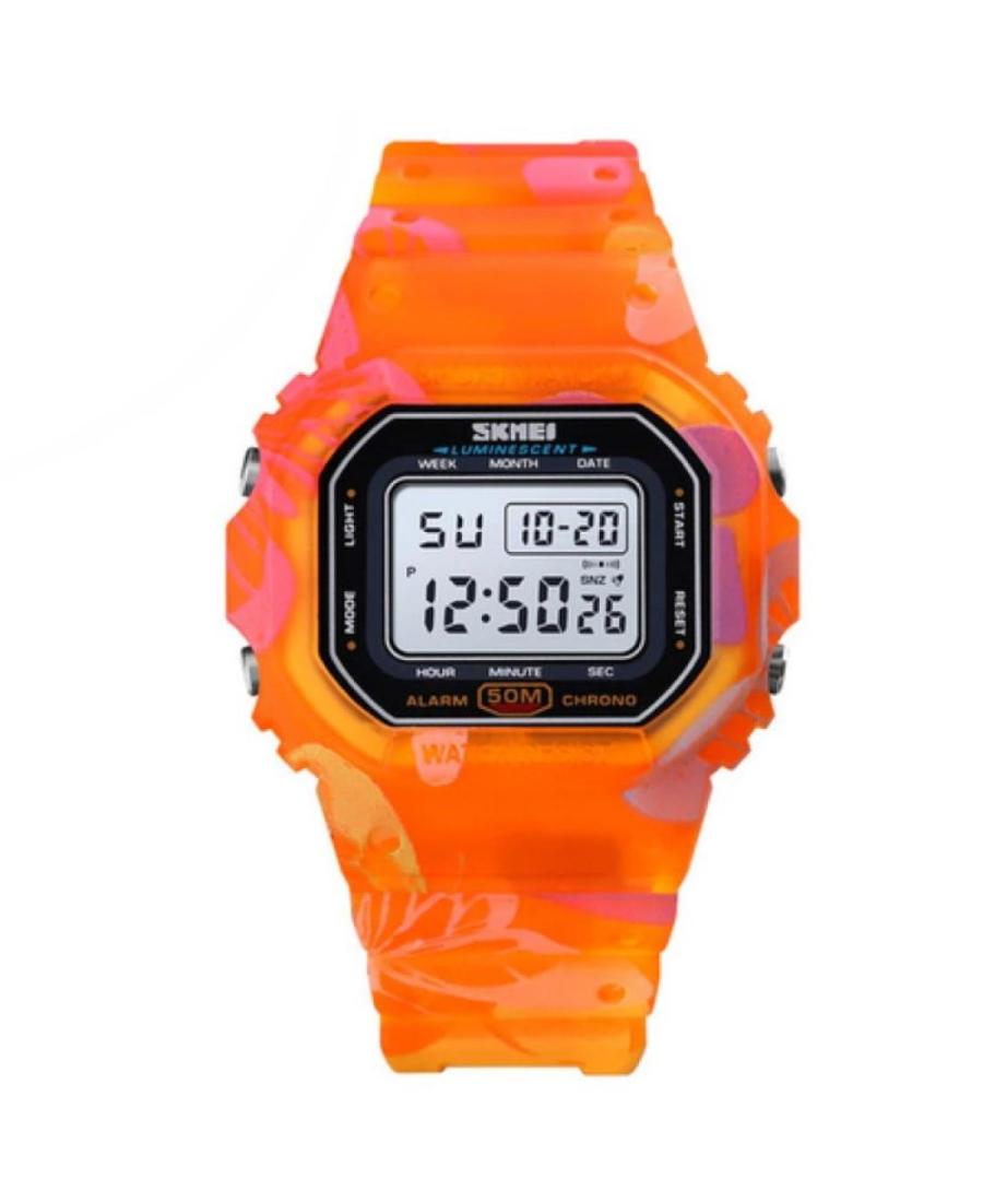 Men Functional Quartz Digital Watch Alarm SKMEI 1608 OG Silver color Dial