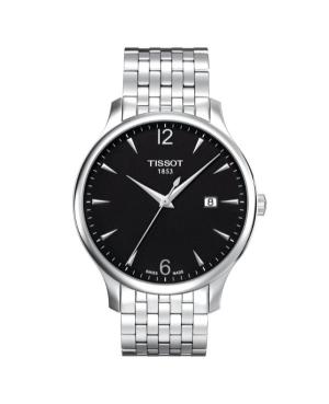 Mężczyźni Szwajcar kwarcowy analogowe Zegarek TISSOT T063.610.11.057.00 Czarny Wybierz 42mm