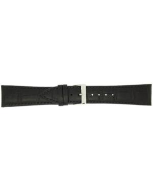 Watch Strap CONDOR Alligator Print 320R.02.18.W Black Juoda 18 mm