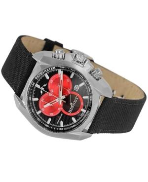 Men Sports Swiss Quartz Analog Watch Chronograph BISSET BSCC93SIBR Black Dial 45mm image 2