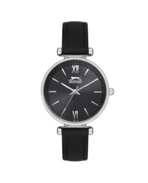 Women Klasické Quartz Analog Watch SLAZENGER SL.9.6539.3.01 Černá Dial 30mm