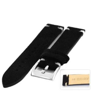Watch Strap Diloy 417.01.22 Black 22 mm image 3