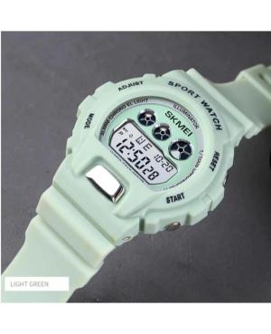Women Sports Functional Quartz Digital Watch Alarm SKMEI 1775GN Silver color Dial image 6