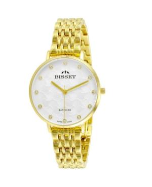 Women Classic Swiss Quartz Watch BISSET BSBF32GISX03B2 Silver Dial 33mm