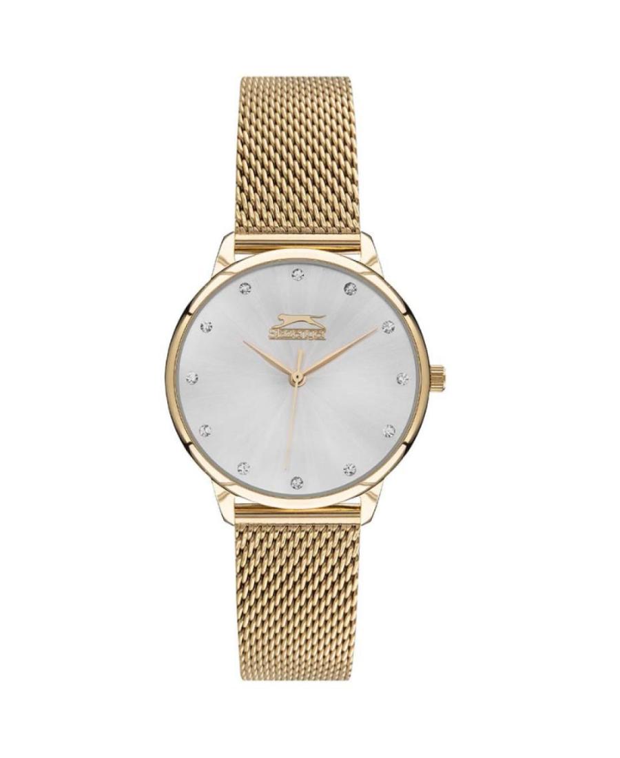 Women Fashion Quartz Analog Watch SLAZENGER SL.9.2052.3.02 White Dial 33mm