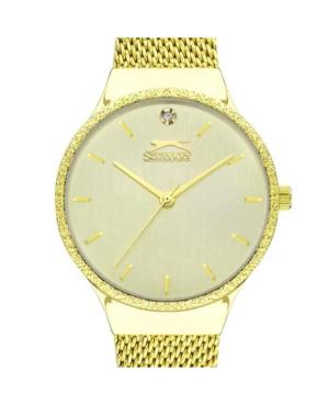 Women Fashion Klassisch Quartz Analog Watch SLAZENGER SL.9.2015.3.03 Gold color Dial 34mm image 1