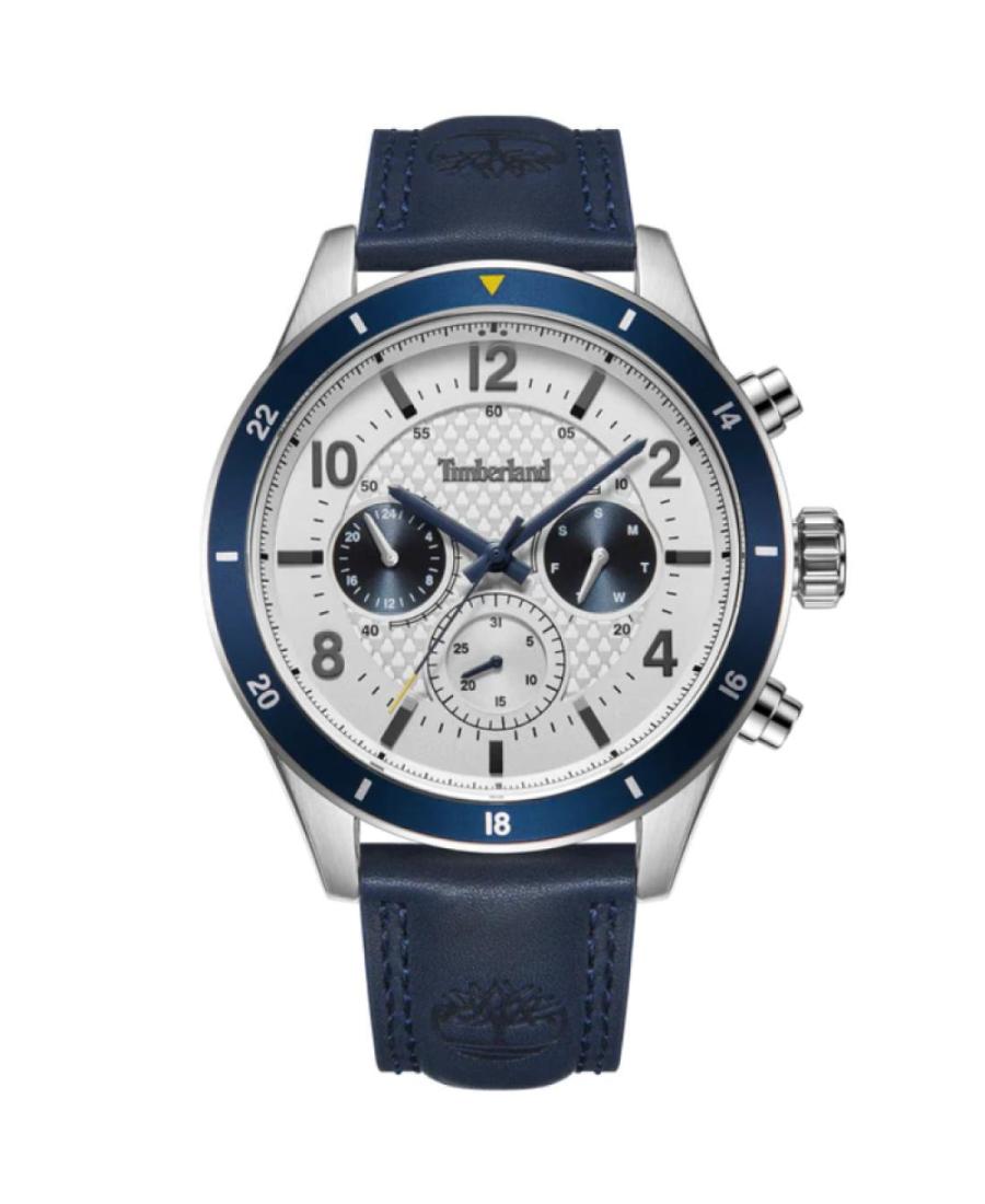 Men Sports Functional Quartz Analog Watch TIMBERLAND TDWGF2201003 Weiß Dial 46mm
