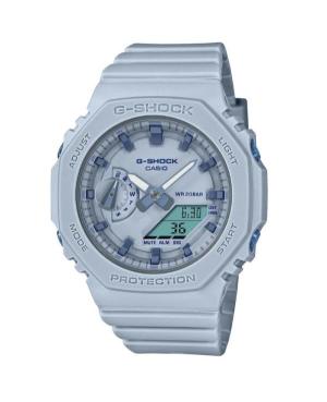 Kobiety sportowy Funkcjonalny Diver Japonia kwarcowy cyfrowe Zegarek Timer CASIO GMA-S2100BA-2A2ER G-Shock Kolor srebrny Wybierz