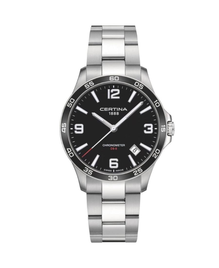Men Klasické Swiss Quartz Analog Watch CERTINA C033.851.11.057.00 Černá Dial 41.5mm