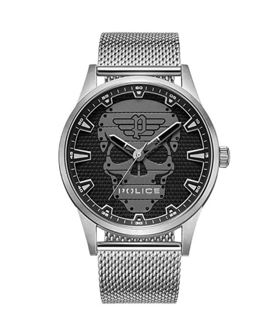 Men Fashion Quartz Analog Watch POLICE PEWJG2227902 Schwarz Dial 45mm