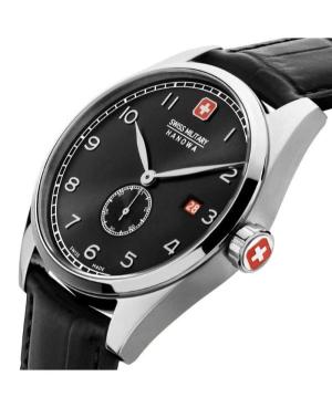 Men Classic Swiss Quartz Analog Watch SWISS MILITARY HANOWA SMWGB0000703 Black Dial 42mm image 4