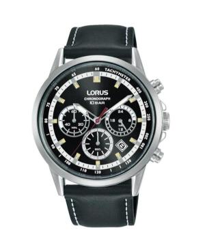 Men Klassisch Japan Quartz Analog Watch Chronograph LORUS RT301KX-9 Schwarz Dial