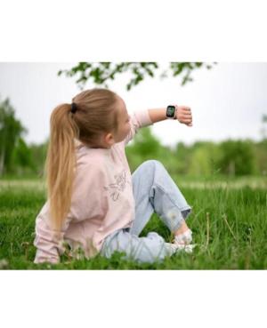 Дитячий годинник Kids Nice Pro 4G Pink Смарт Фешн Спортивний GARETT Кварцовий Чорний Циферблат