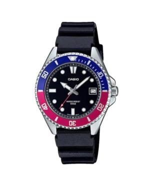 Men Sports Japan Quartz Analog Watch CASIO MDV-10-1A2VEF Schwarz Dial 38.5mm