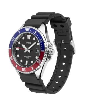 Men Sports Japan Quartz Analog Watch CASIO MDV-10-1A2VEF Black Dial 38.5mm image 4