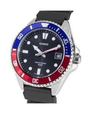 Men Sports Japan Quartz Analog Watch CASIO MDV-10-1A2VEF Black Dial 38.5mm image 5