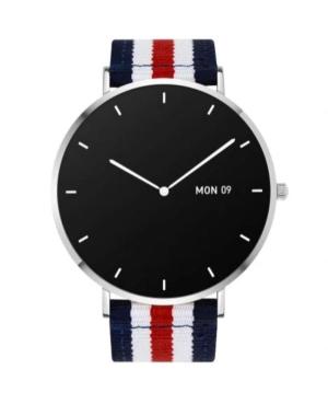 Men Fashion Sports Functional Smart watch Quartz Digital Watch GARETT Verona silver marina Black Dial 43mm