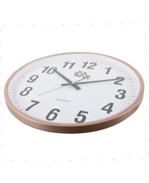 JULMAN PW358-1700-2 Wall clock Pink Gold color Plastic Růžová image 1
