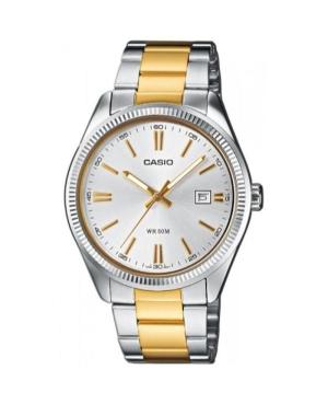 Men Classic Japan Quartz Analog Watch CASIO MTP-1302PSG-7AVEF Silver Dial 40mm