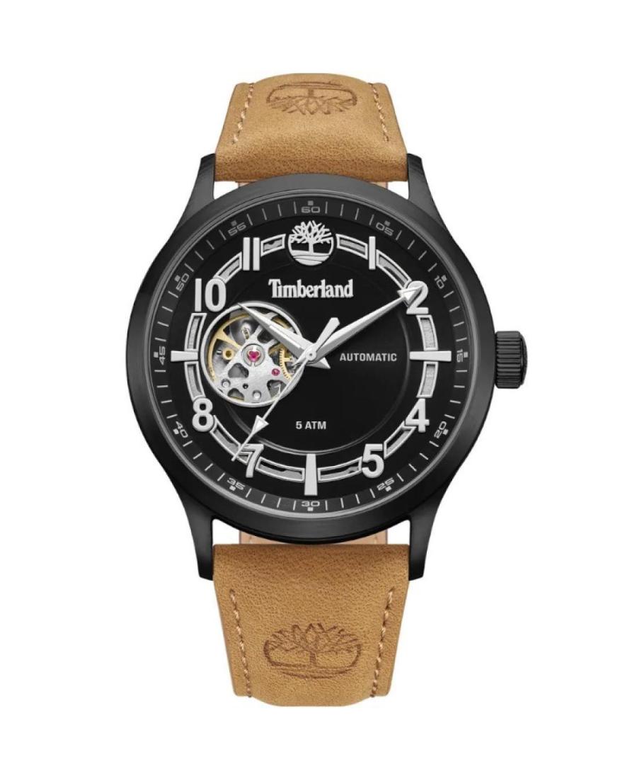 Men Klasické Automatic Analog Watch TIMBERLAND TDWGE0041901 Černá Dial 45mm