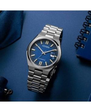 Men Klasické Japan Automatic Analog Watch CITIZEN NJ0151-88L Modrá Dial 40mm image 6