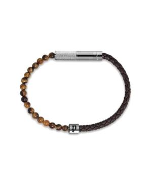 Police Twine Bracelet for Men Stainless Steel with beads and Leather PEAGB0012503  изображение 2