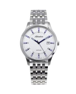 Mężczyźni Classic Analog klasyczny Szwajcar kwarcowy Zegarek ADRIATICA Srebrna Wybierz 40mm A1256.51B3Q