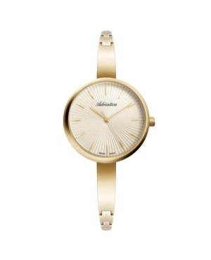 Women Classic Analog Fashion Classic Swiss Quartz Watch ADRIATICA Gold color Dial A3701.1111Q