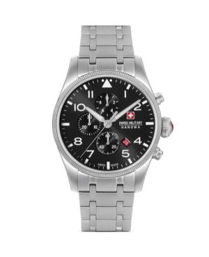 Men Classic Sports Swiss Quartz Analog Watch Chronograph SWISS MILITARY HANOWA SMWGI0000405 Black Dial 43mm