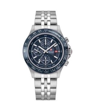 Mężczyźni sportowy Szwajcar kwarcowy analogowe Zegarek Chronograf SWISS MILITARY HANOWA SMWGI0003403 Niebieska Wybierz 43mm
