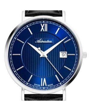 Men Classic Analog Klasické Swiss Quartz Watch ADRIATICA Modrá Dial 41mm A1294.5265Q image 6