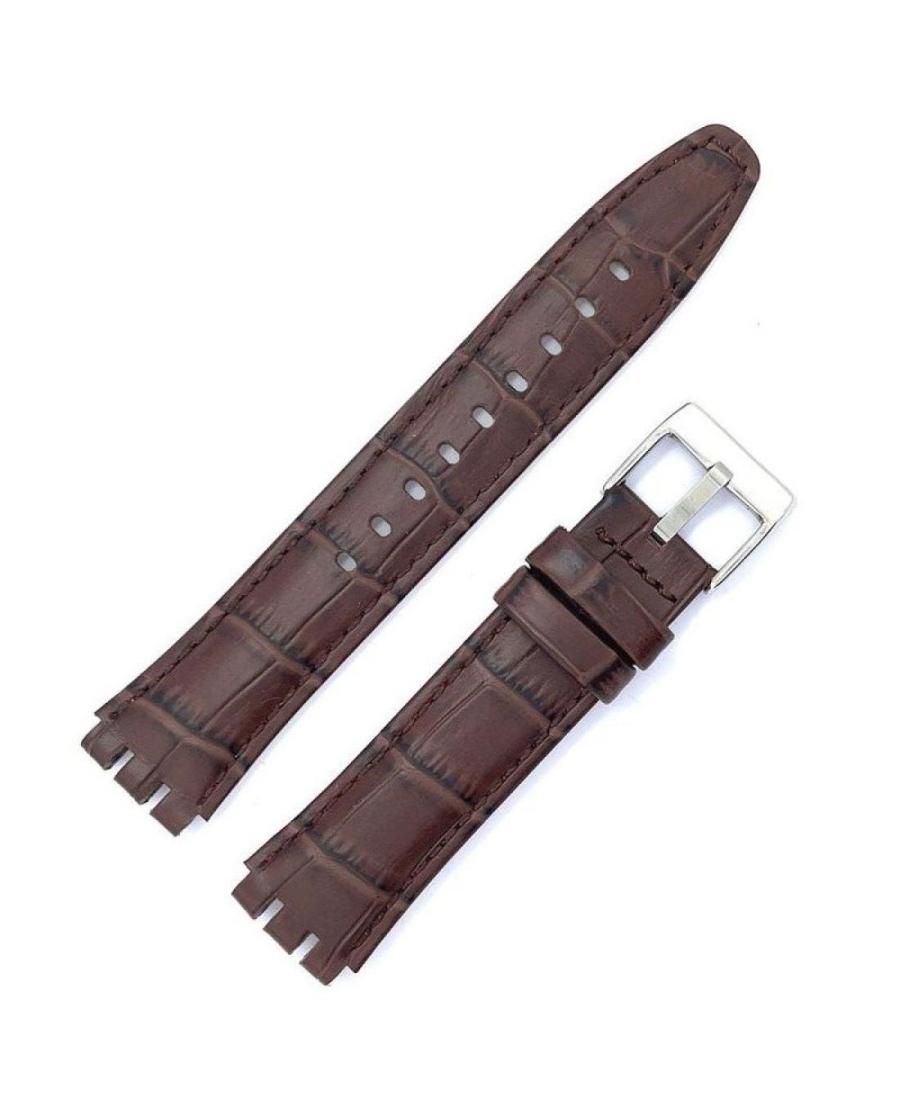 Diloy 328.02.23 Watch strap - bracelet, suitable for Swatch watch Brown 23 mm 19 mm Ruda 18 mm, 20 mm, 22 mm