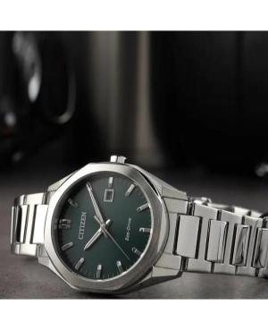 Men Klassisch Japan Eco-Drive Analog Watch CITIZEN BM7620-83X Grün Dial 38mm image 3