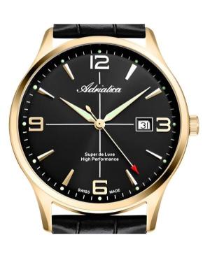 Men Classic Analog Klassisch Swiss Quartz Watch ADRIATICA Schwarz Dial 42mm A8331.1254Q image 6
