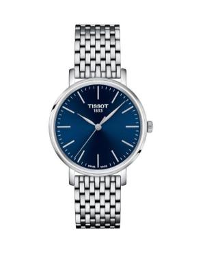 Moteriškas Klasikinis Swiss Kvarcinis Rodyklinis Watch TISSOT T143.210.11.041.00 Mėlyna Dial 34mm
