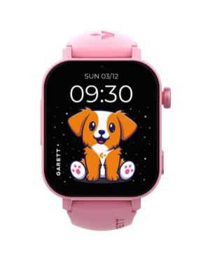 Детские часы Garett Kids Rel 4G Pink Многофункциональные Умные часы Фешн Спортивные GARETT Кварцевые Черный Циферблат