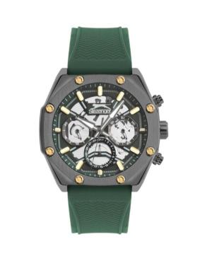 Мужские Классические Кварцевые Аналоговый Часы SLAZENGER SL.9.2319.2.03 Серебряного цвета Циферблат 43mm